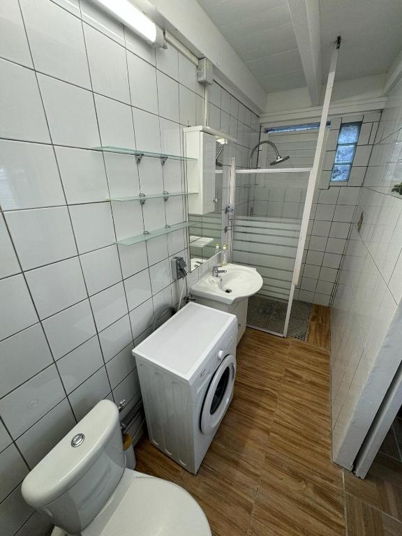 Koupelna v ubytování Villa lumineuse au Lamentin