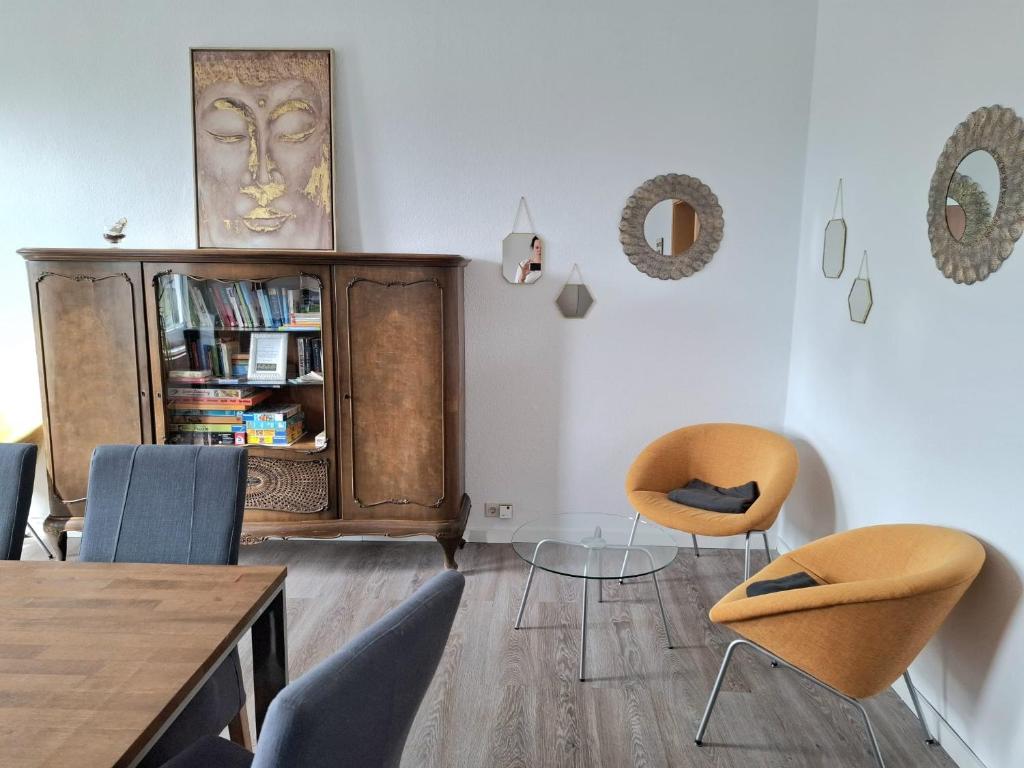 Posezení v ubytování Haltestelle - Private Zimmervermietung Röbel Müritz