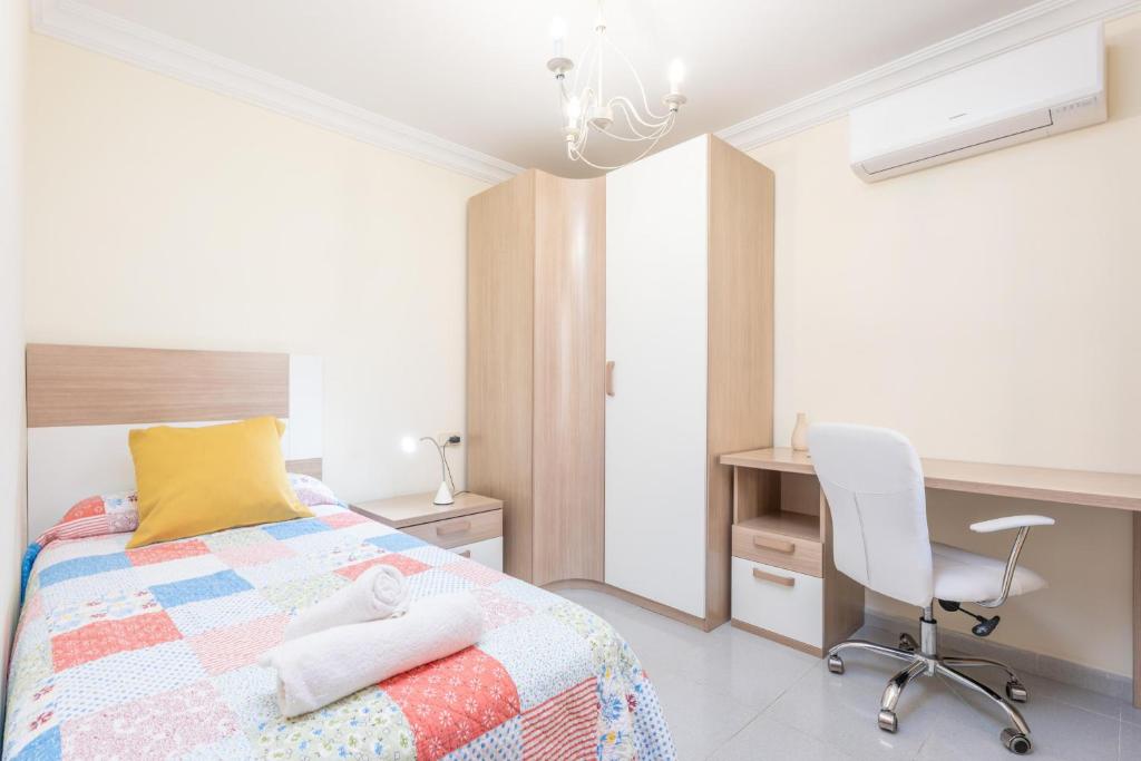 Postel nebo postele na pokoji v ubytování Villa Teulera