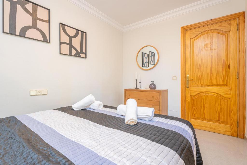 Postel nebo postele na pokoji v ubytování Villa Teulera