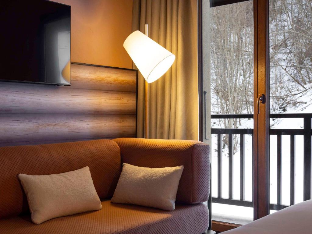 Posezení v ubytování ibis Styles Les Houches Chamonix