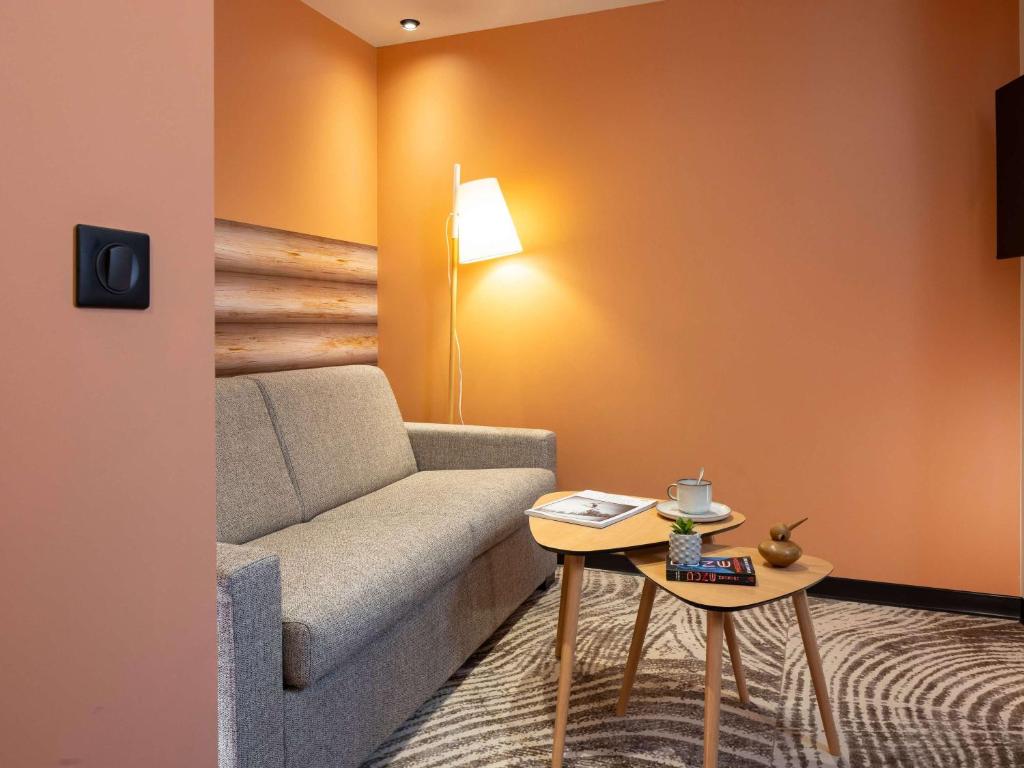 Posezení v ubytování ibis Styles Les Houches Chamonix