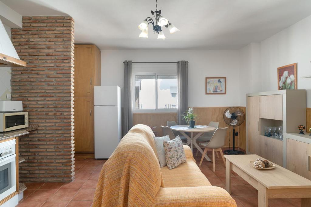 Kuchyň nebo kuchyňský kout v ubytování Apartamento Rocio - solo familias