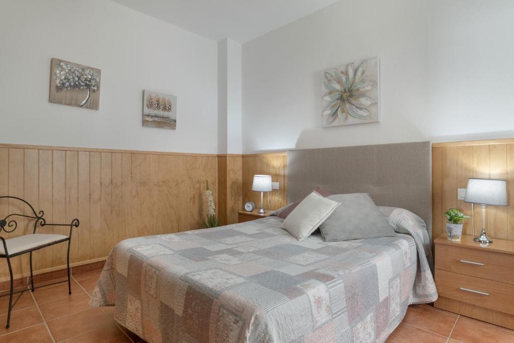 Postel nebo postele na pokoji v ubytování Apartamento Rocio - solo familias