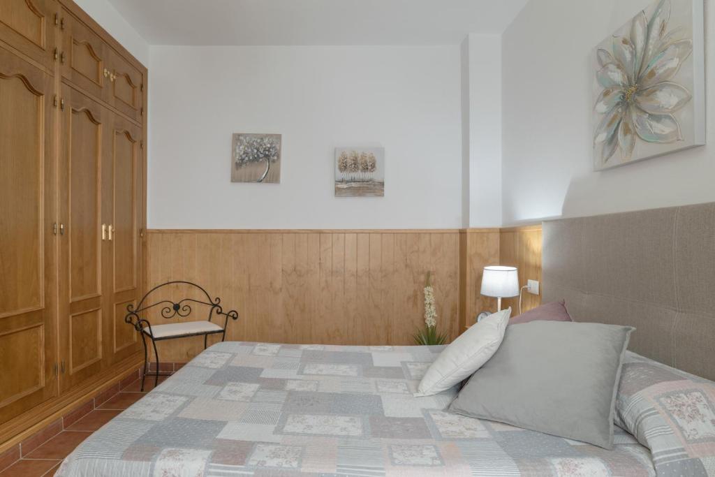 Postel nebo postele na pokoji v ubytování Apartamento Rocio - solo familias