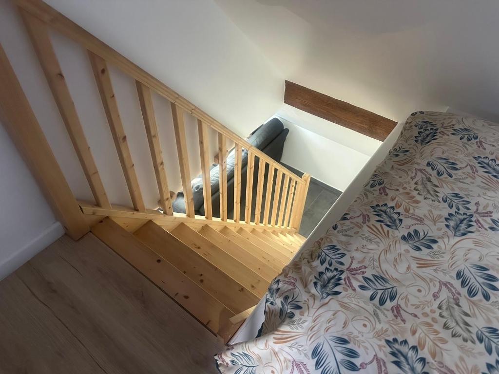 Postel nebo postele na pokoji v ubytování Appartement neuf cosy proche mer et Nausicaa