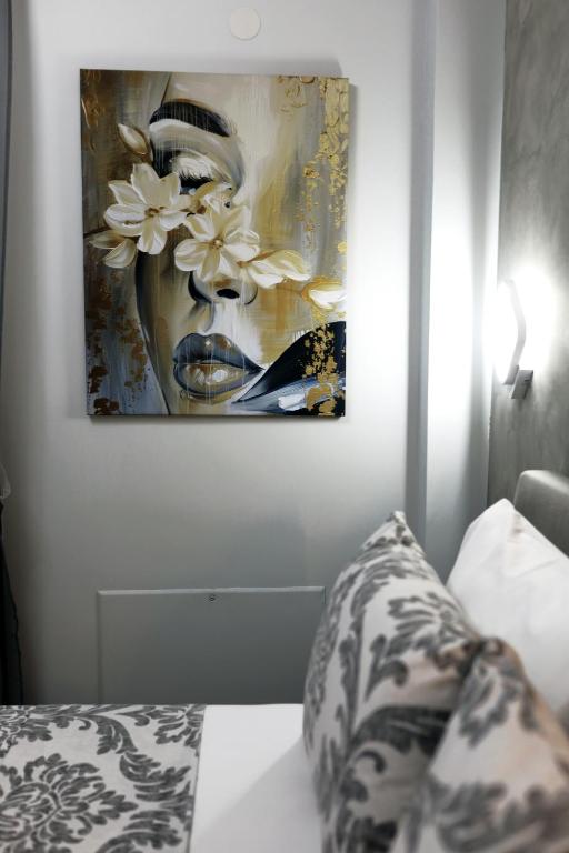 Una cama o camas en una habitación de Moet Apartment free private parking