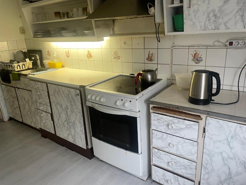 Kuchyň nebo kuchyňský kout v ubytování MOJITO`s ROOM