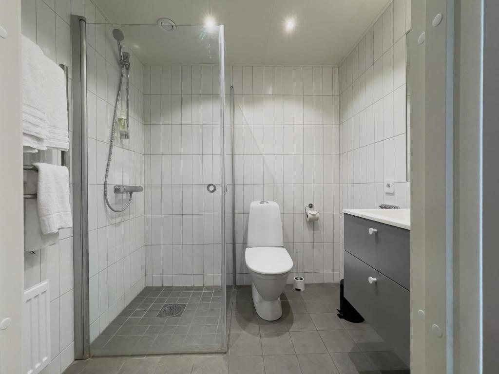 Koupelna v ubytování Injoy Premium Hotel Uppsala