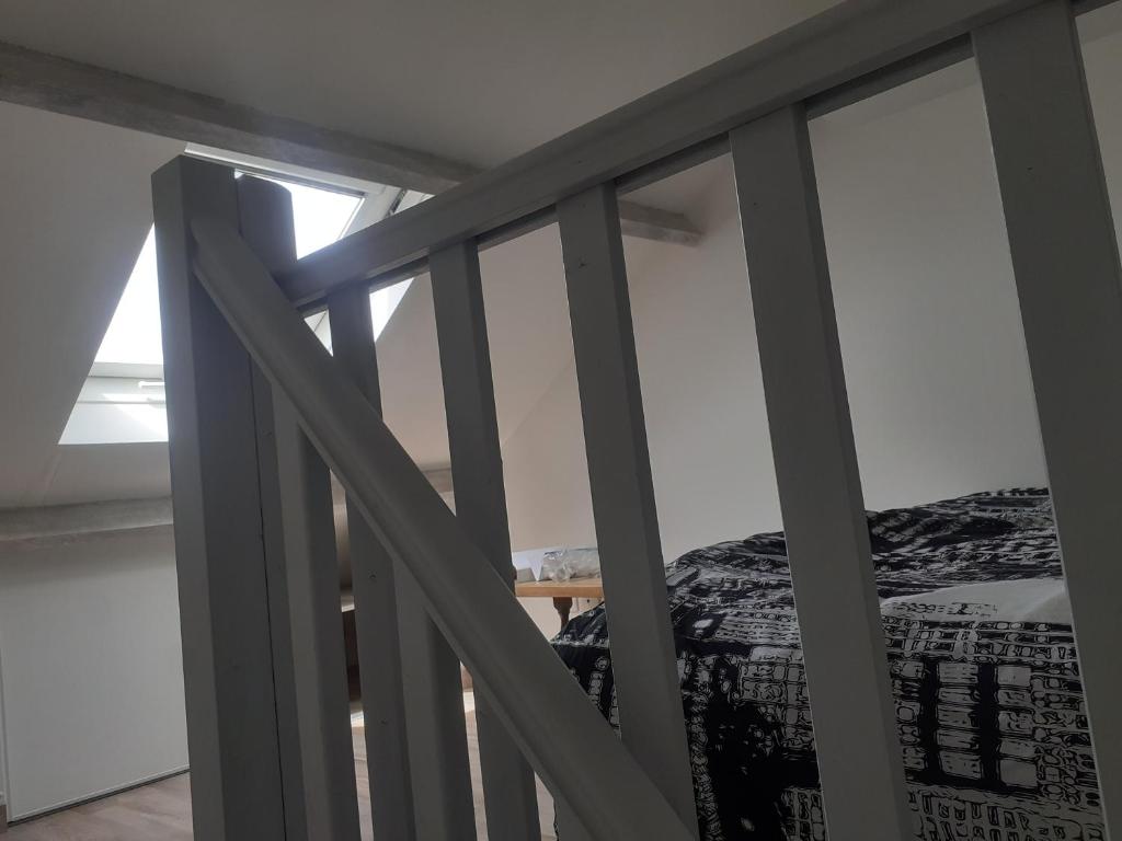 Postel nebo postele na pokoji v ubytování Petit crouay