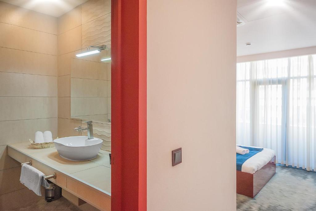 Koupelna v ubytování Denis hotel
