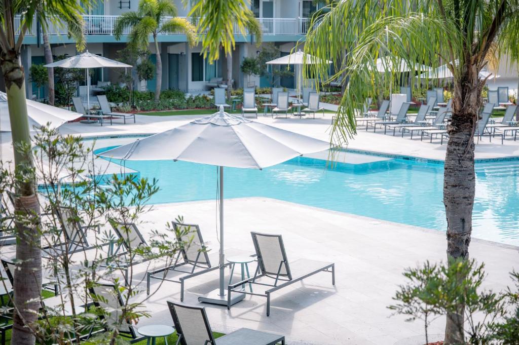 Bazén v ubytování Verdanza Hotel nebo v jeho okolí
