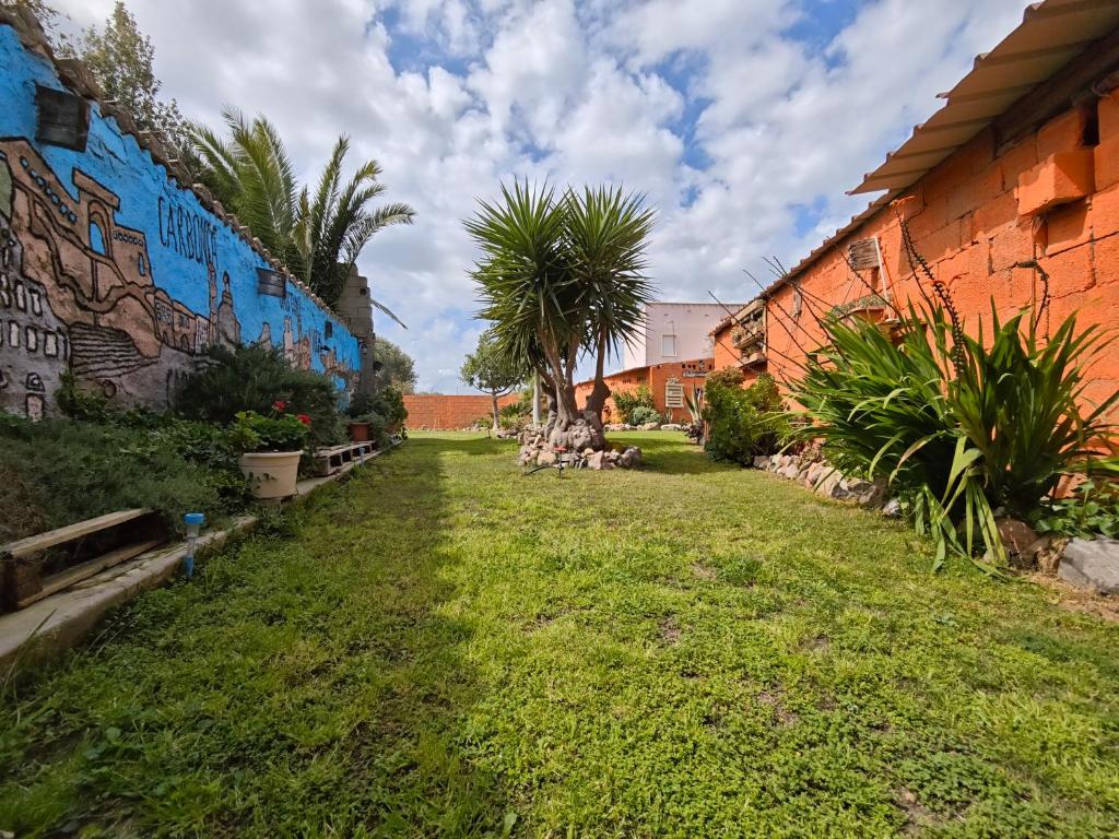 Zahrada ubytování B&B Domu Delunas