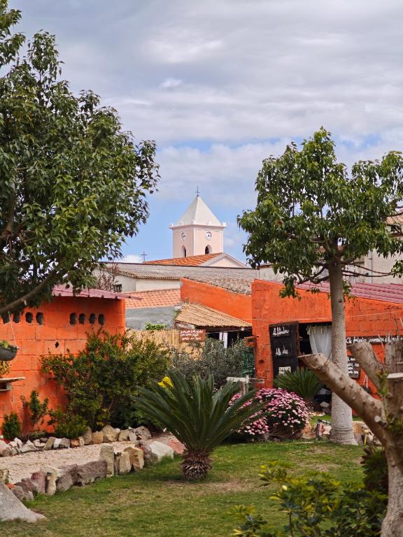 Zahrada ubytování B&B Domu Delunas