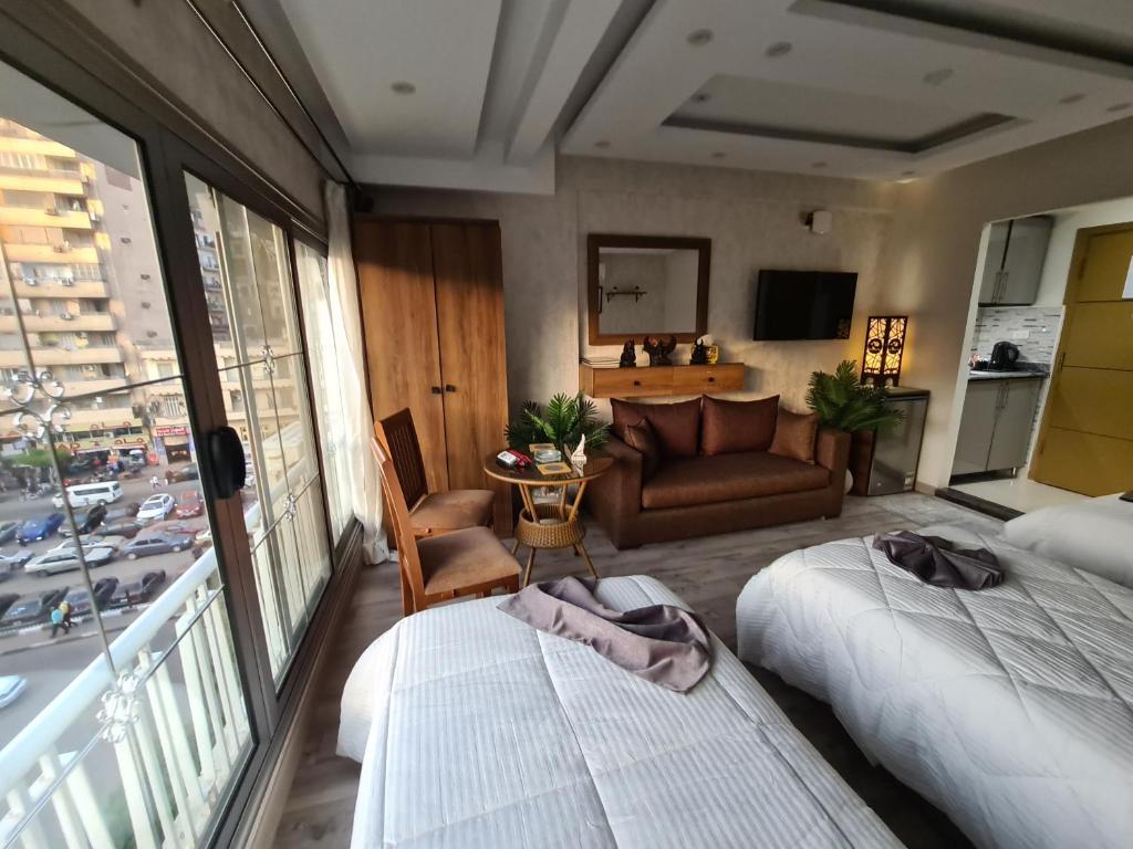TV a/nebo společenská místnost v ubytování tourist hotel