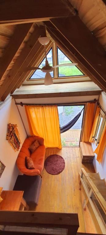 Posezení v ubytování Tiny House Turmalina