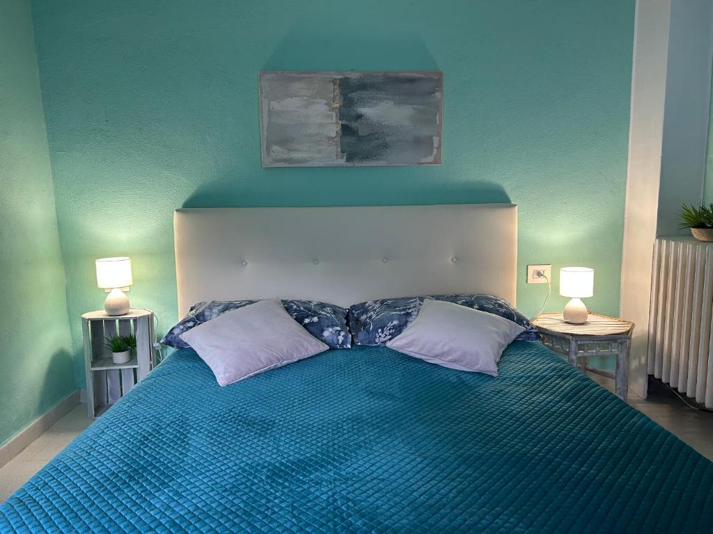 Postel nebo postele na pokoji v ubytování Àa da Pinèla-Biassa-Cinque Terre