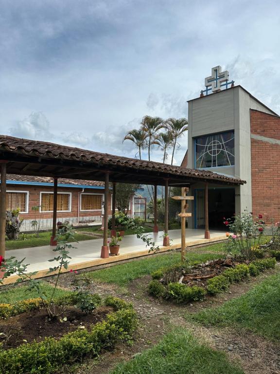 Zahrada ubytování Casa Lisieux- Jericó