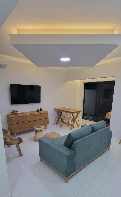 TV a/nebo společenská místnost v ubytování 2 BDR - Mangel Residence Aruba - NEW