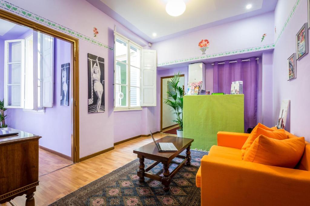 Posezení v ubytování Rooms77 Florence centro storico firenze