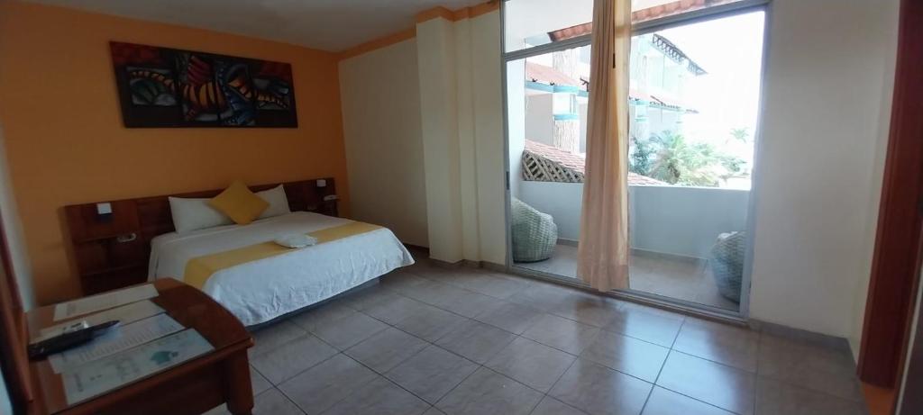 Postel nebo postele na pokoji v ubytování Aparthotel Bernabeth
