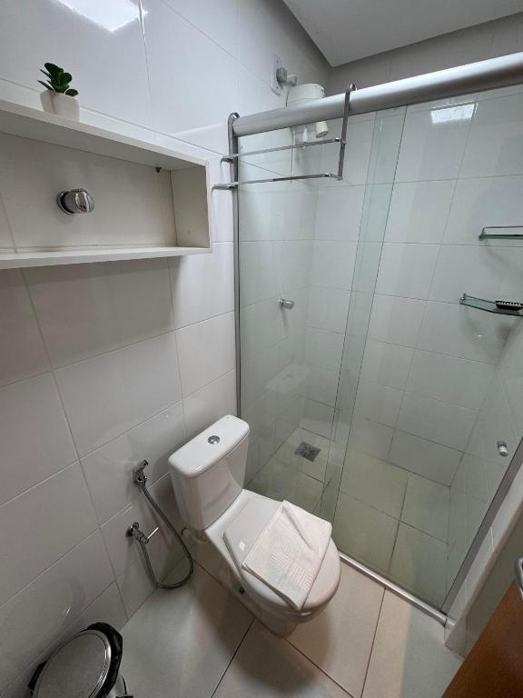Koupelna v ubytování Excelente apartamento na Pedreira localização estratégica