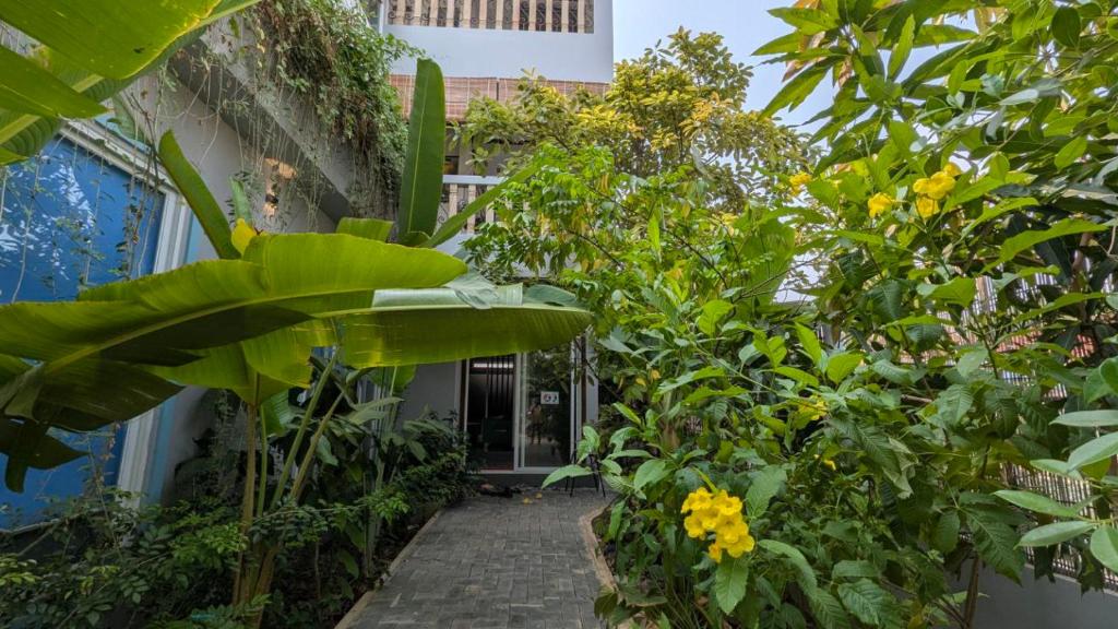 Zahrada ubytování VILLA Siem Reap - eco & local