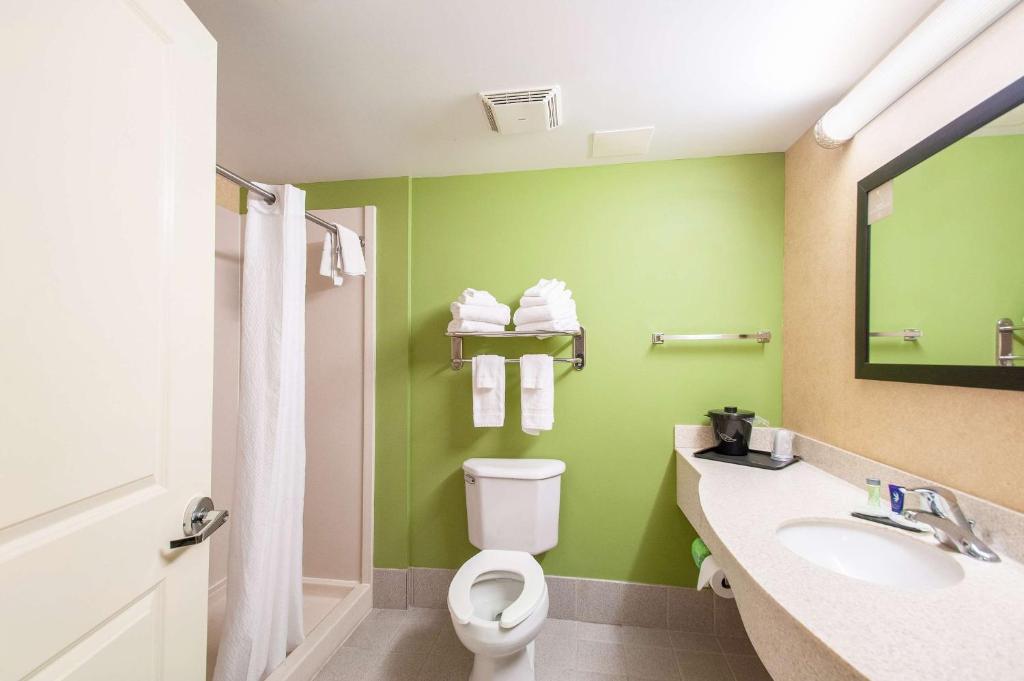 Koupelna v ubytování Sleep Inn & Suites