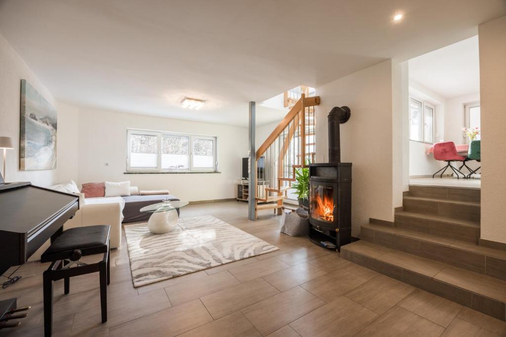 Khu vực ghế ngồi tại AlpenNest Appartement