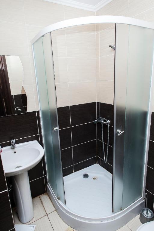 Koupelna v ubytování Chyhorinskyi Hotel