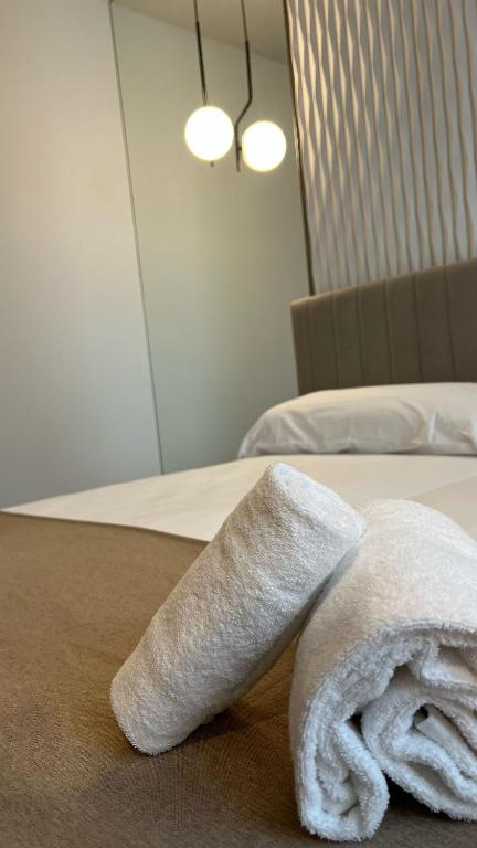 Postel nebo postele na pokoji v ubytování Hotel MLC San Sebastian