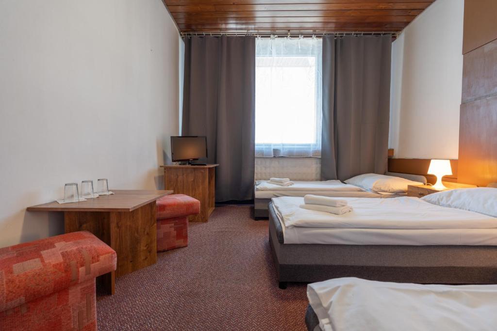 Postel nebo postele na pokoji v ubytování Hotel Slovakia