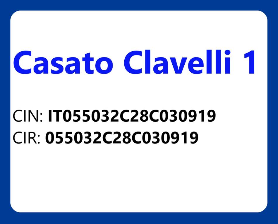 etykieta ze słowami casota clawilitis w obiekcie Casato Clavelli 1 w mieście Collestatte