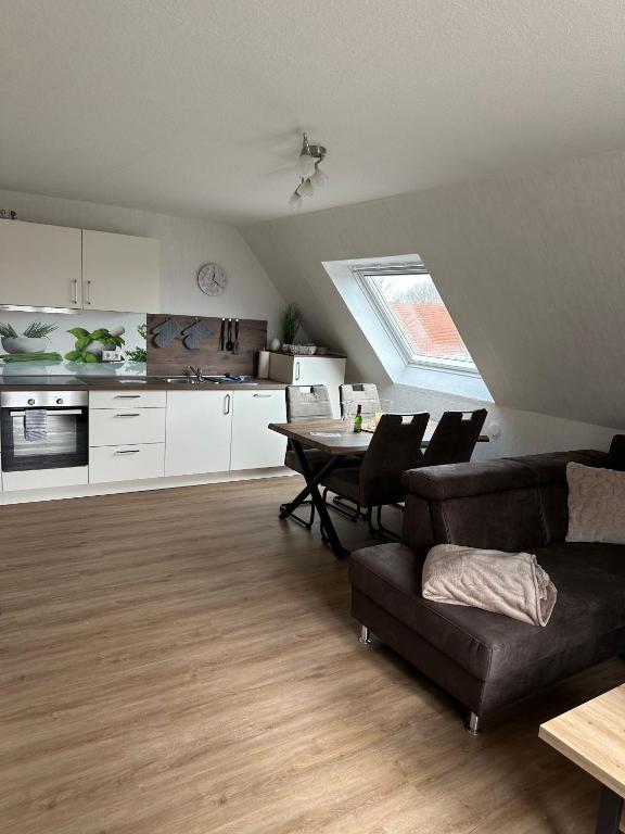 Kuchyň nebo kuchyňský kout v ubytování Ferienwohnung-Sued
