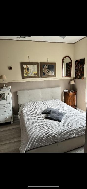 Postel nebo postele na pokoji v ubytování Aquarius