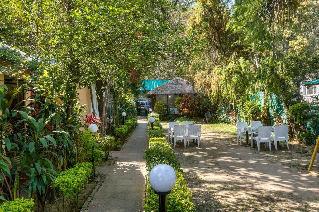 Zahrada ubytování The Wild Orchid Resort Corbett
