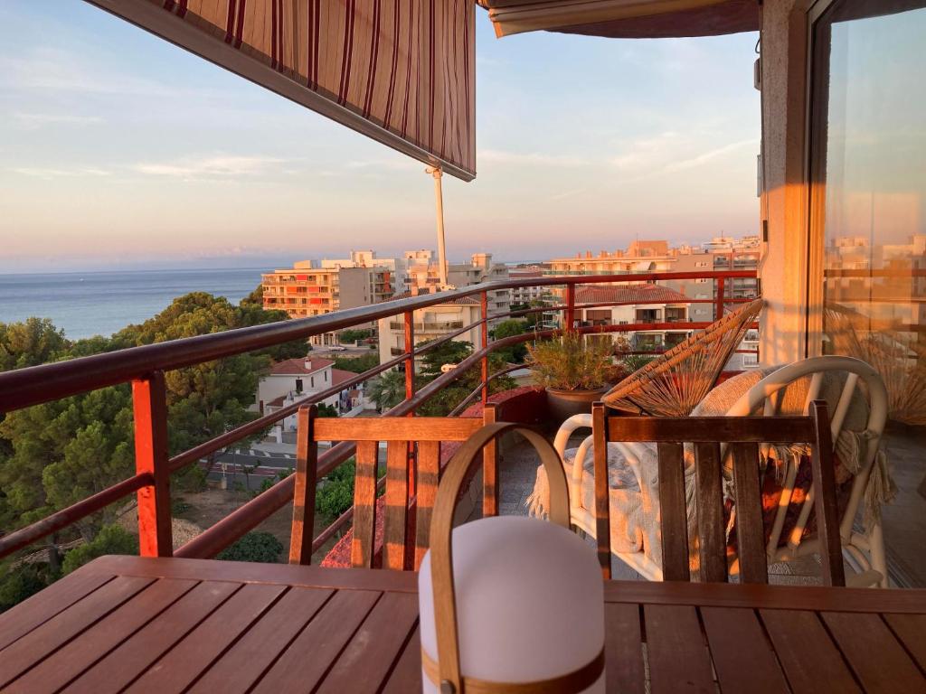 A balcony or terrace at MIAMI PLAYA SIRENS en Cala Sirenas FREE WIFI
