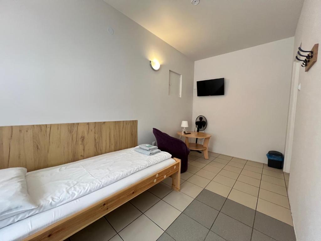 Televiisor ja/või meelelahutuskeskus majutusasutuses ETNA - Hostel -Noclegi Rzeszów 24 Pokoje