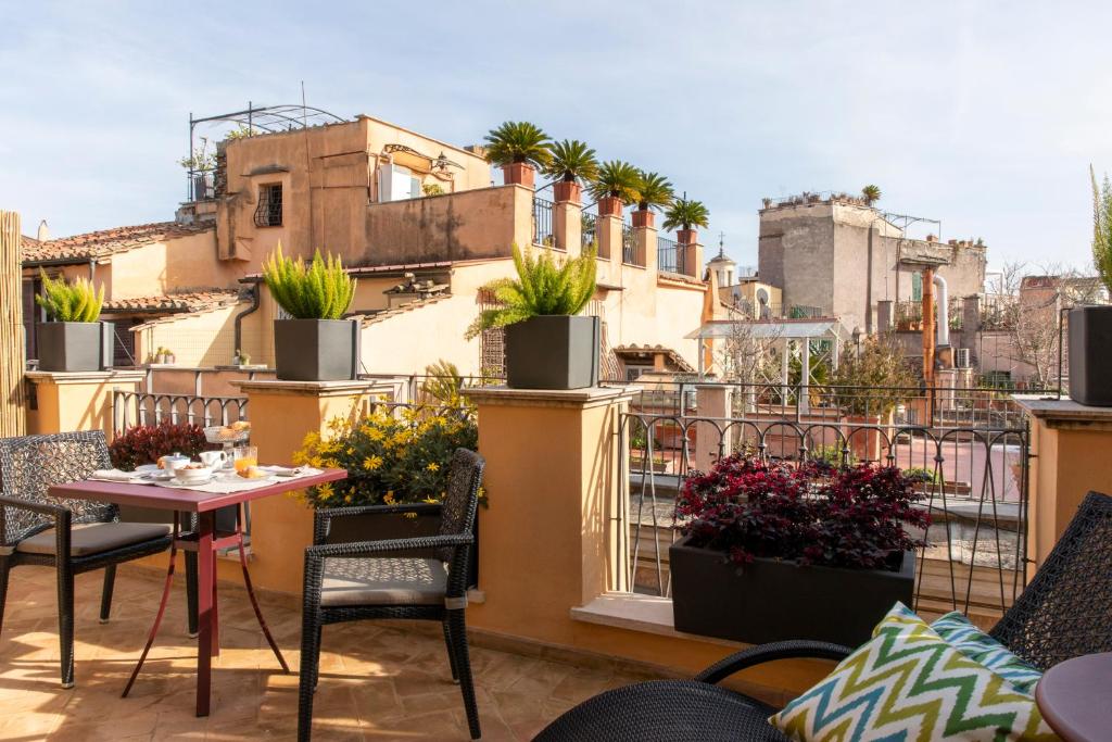 Balkón nebo terasa v ubytování HOTEL ADRIANO Rooftop