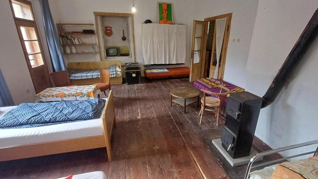 Postel nebo postele na pokoji v ubytování Cesta