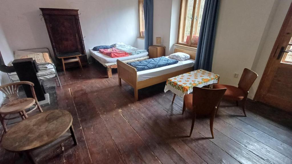 Postel nebo postele na pokoji v ubytování Cesta