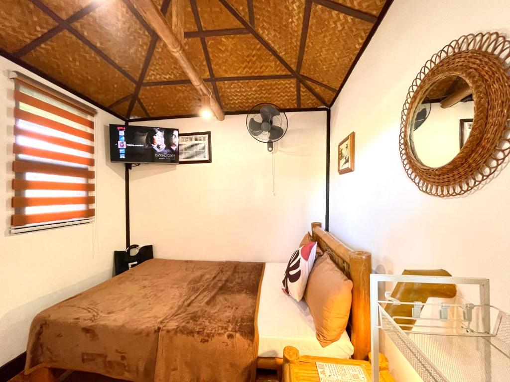 TV a/nebo společenská místnost v ubytování Galera Lodge & Cafe