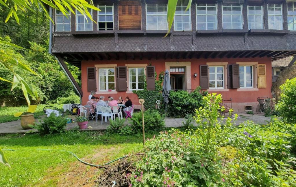Zahrada ubytování Gîte "Cadichon"