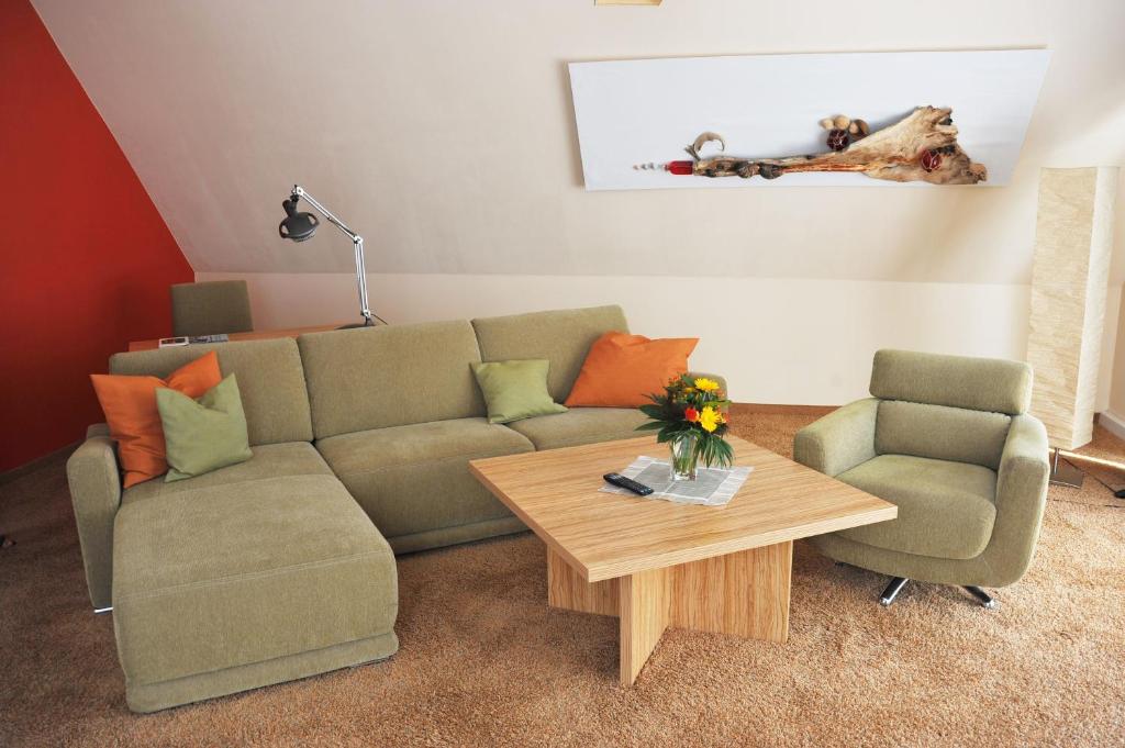 Posezení v ubytování Hotel Am Alten Strom
