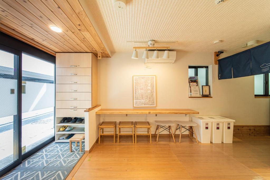 Kuchyň nebo kuchyňský kout v ubytování KAYO NIJO Hotel