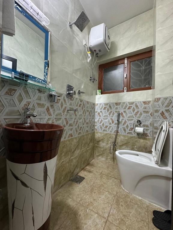 Koupelna v ubytování Lazimpat Boutique Hotel