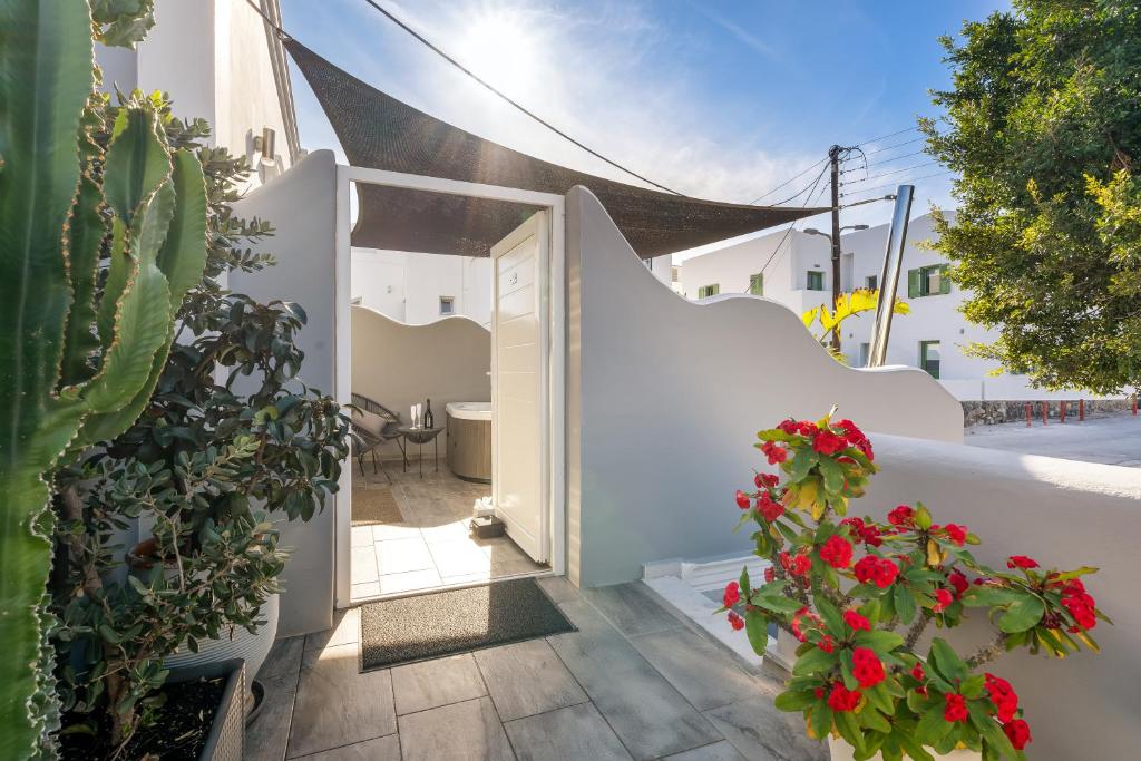 Zahrada ubytování Oasis Suites Fira