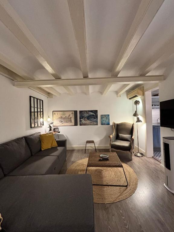 Posezení v ubytování Rosselló Apartment