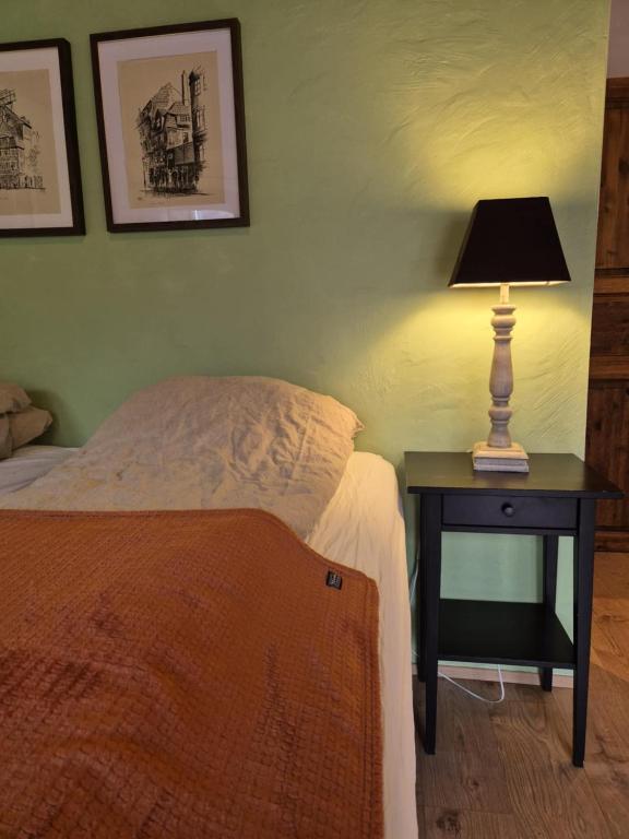 Postel nebo postele na pokoji v ubytování Beautiful Guestroom to rent with a mountain view