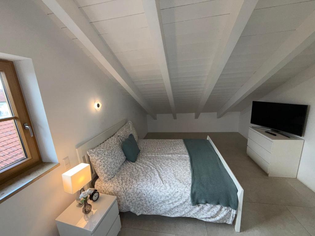 Postel nebo postele na pokoji v ubytování Ferienwohnung Siglreitmaier
